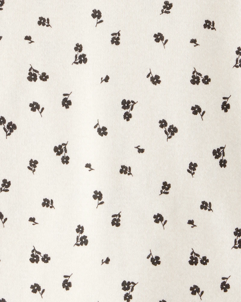 Baby Girl 4-Pack Sheep Print Long-Sleeve Multipack Bodysuits - Black/White