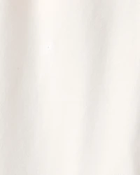 Girls French Terry Wide-Leg Pants - Ivory