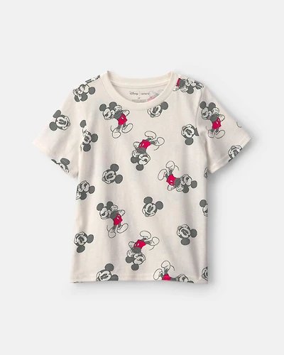 Boys Toddler Boy Disney© Mickey Mouse Graphic Tee – Cream