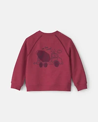 Toddler Boy 2-Piece French Terry Long-Sleeve Top & Pant Set - Burgundy