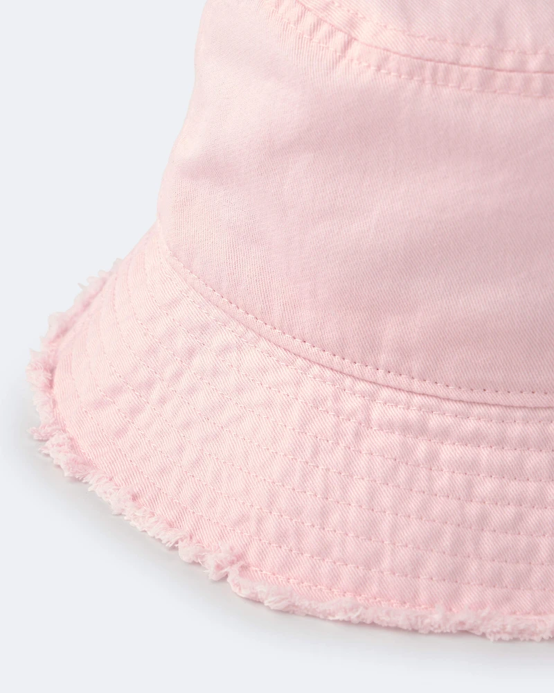 Toddler Girl Bucket Hat - Rose