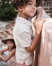 Boys 2-Piece Shorts Set Made with Organic Cotton Citrus
