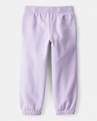 Toddler Girl DayDream Fleece Drawstring Joggers - Purple