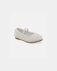 Toddler Girl Floral Mary Jane Shoes - White