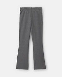 Girls Pull-On Stretch Flare Leggings - Grey