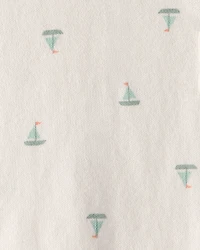 Baby 2-Piece Sailboat Sweater Top & Short Set - Ivory