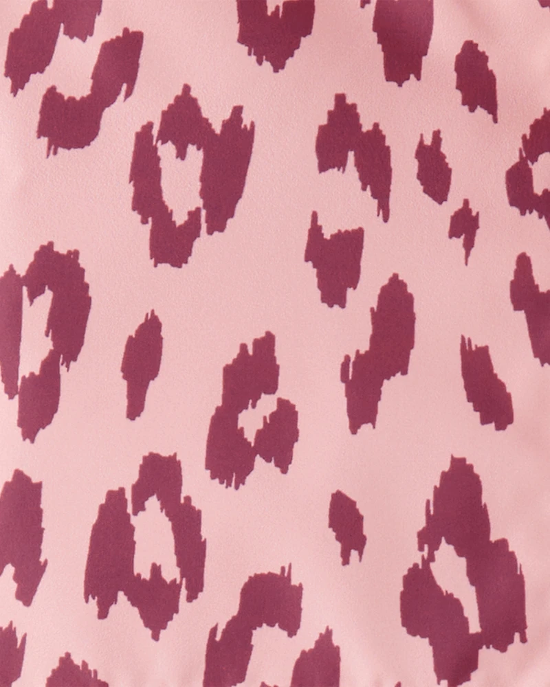 Baby Girl Leopard Print Windbreaker - Pink