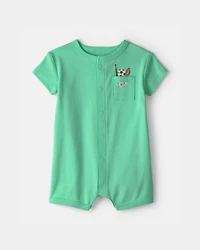 Baby Boy Sports Romper - Green