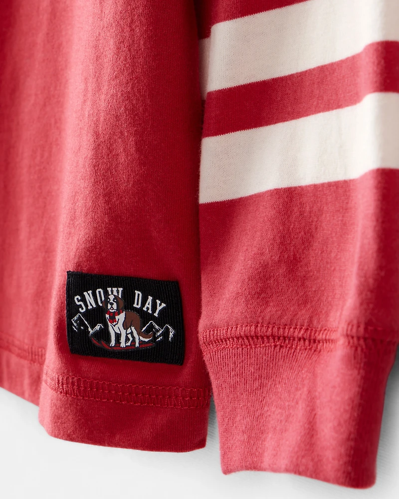 Toddler Boy Hooded Top - Red