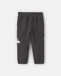 Toddler Boy French Terry Cargo Joggers - Grey