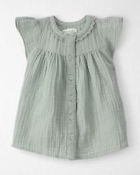 Baby Girl Organic Cotton Gauze Dress