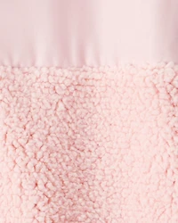 Girls Long-Sleeve Sherpa Jacket - Pink