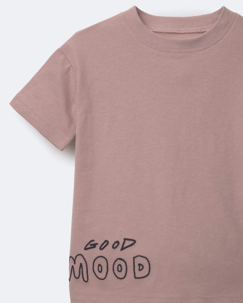 Toddler Relaxed Tee - Mauve
