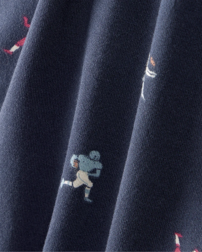 Baby Boy 2-Piece Football PurelySoft Pull-On Pants - Navy/Grey