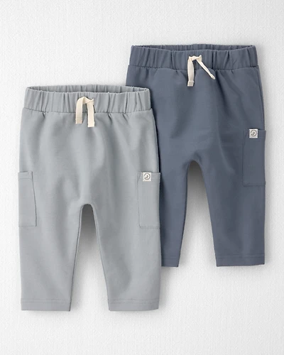 Baby 2-Pack Organic Cotton French Terry Joggers