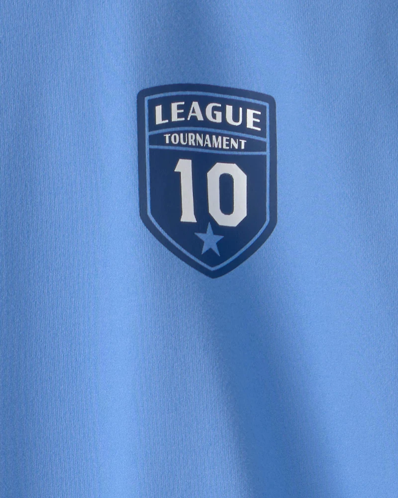 Kids 'Soccer Club' Active Graphic Tee - Blue