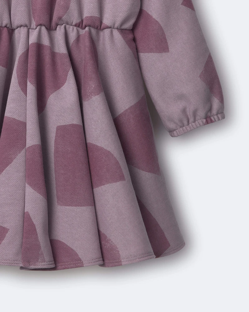 Toddler Girl Avenue Twirl™ Dress with Shapes - Mauve