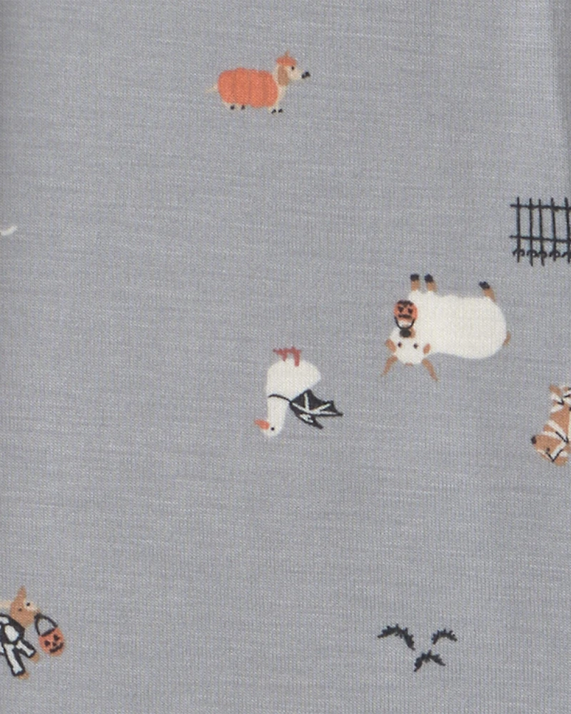 Baby 1-Piece Halloween PurelySoft™ Snug Fit Pyjama - Grey