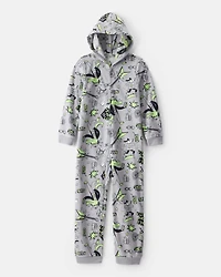 Boys Alligator Fleece Loose Fit 1-Piece Pyjamas