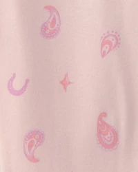 Girls Unicorn 100% Cotton Snug Fit 4-Piece Pyjama Set - Pink