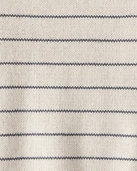 Baby Boy 2-Piece Stripe Sweater & Overall Set - Grey