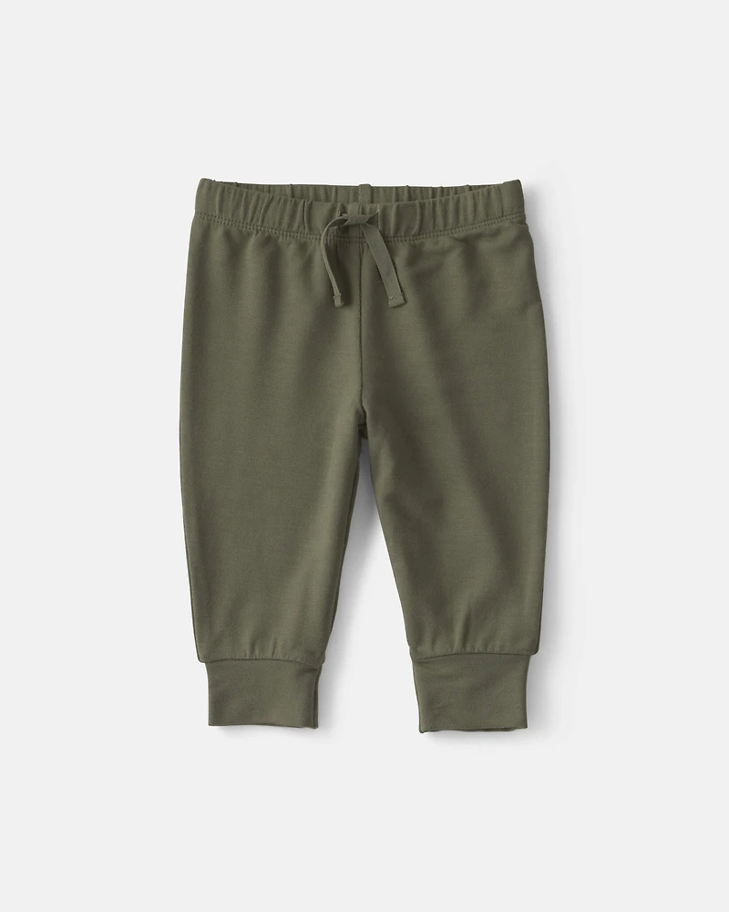 Baby Boy 2-Piece PurelySoft™ Hoodie Layering Set - Olive Green