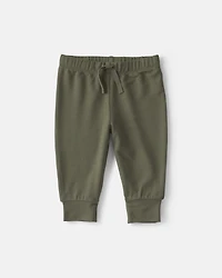 Baby Boy 2-Piece PurelySoft™ Hoodie Layering Set - Olive Green