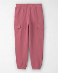 Girls Organic Cotton French Terry Cargo Pants