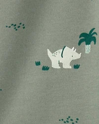 Baby Boy 3-Piece Dinosaur Bodysuits & Pant Set - Green