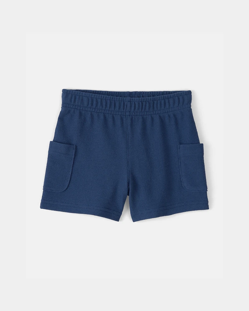 Toddler Boy 2-Piece Car Top & Short Set - Blue