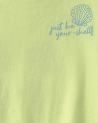 Girls 'Be Your-Shelff' Graphic Tee - Green