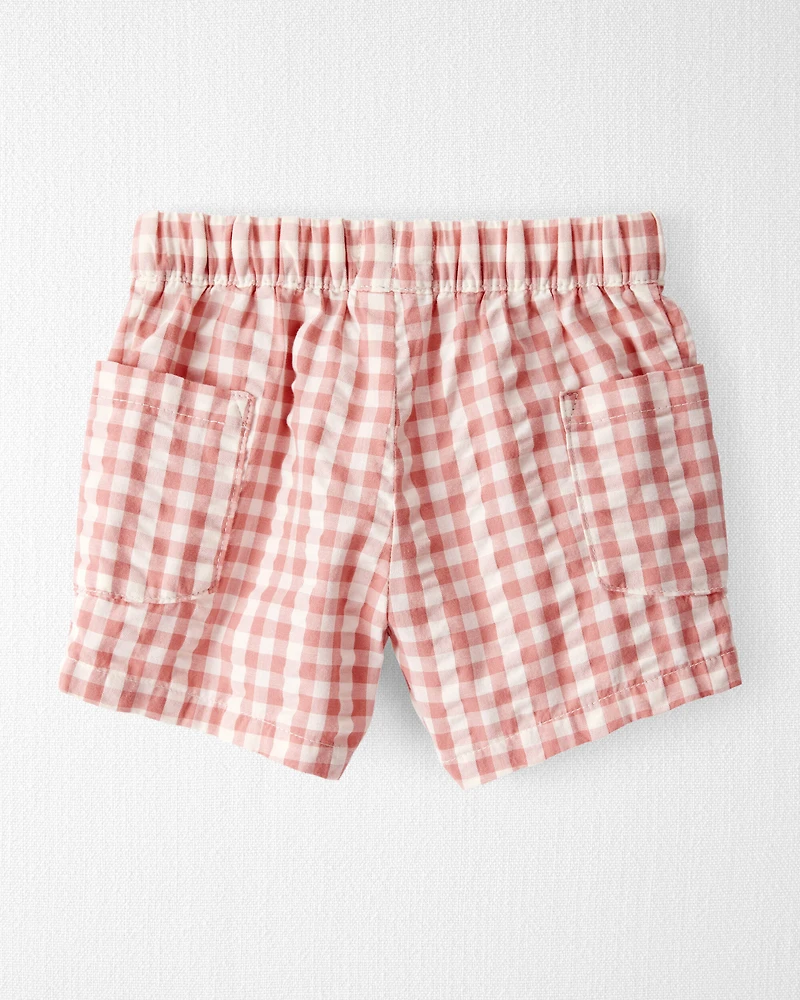 Baby Gingham Shorts Made With Organic Cotton