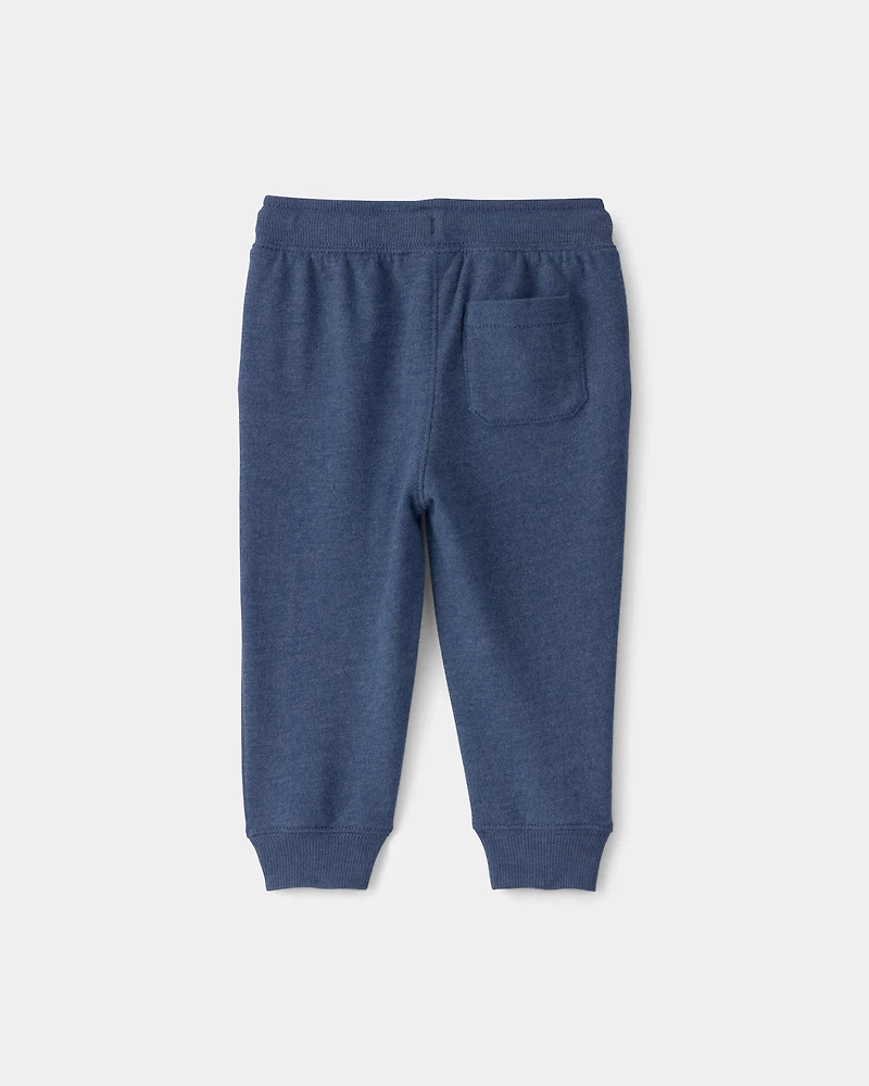 Baby Boy French Terry Joggers - Blue