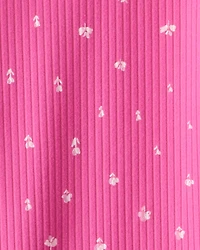 Baby Girl 2-Piece Floral Bodysuit & Pant Set - Pink