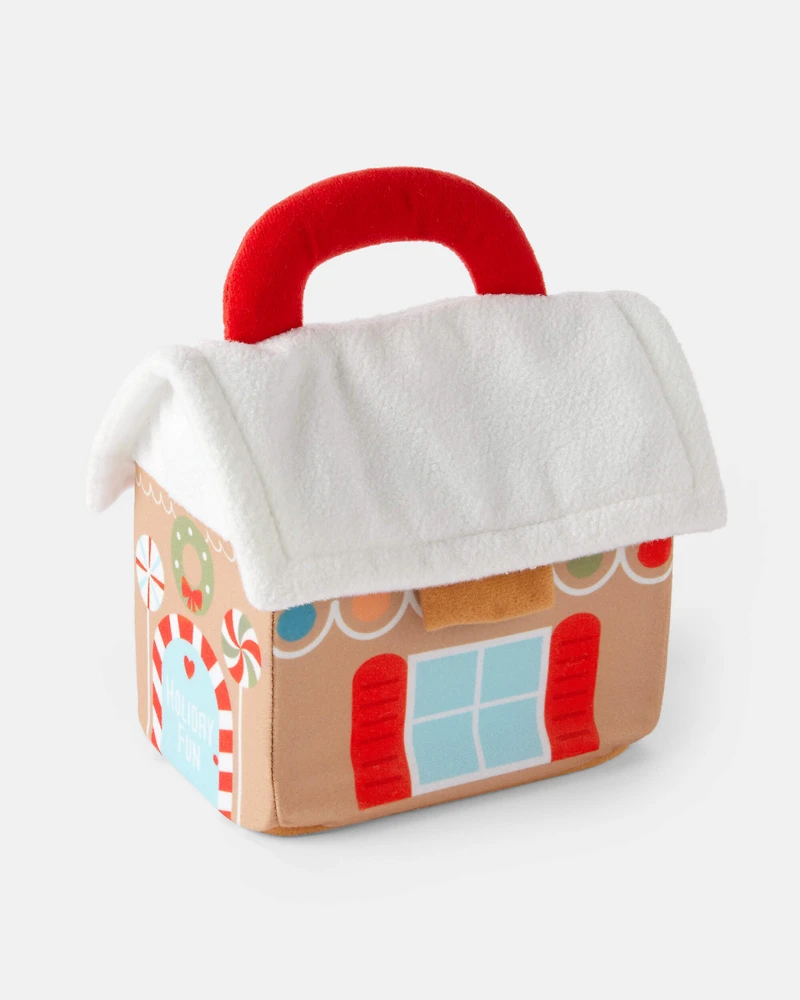 Christmas Gingerbread House Plush Toy Set