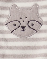 Baby Boy Fox Striped Loose Fit Long-Sleeve Sleeper - Brown