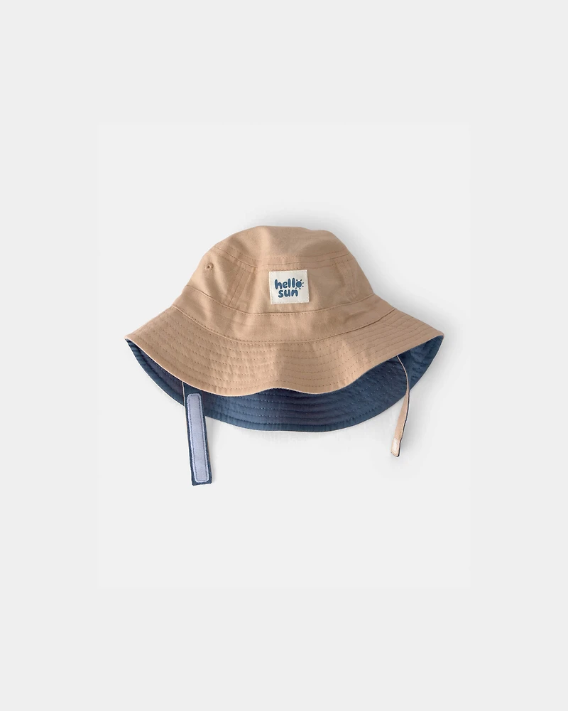 Baby 'Hello Sun' Bucket Hat - Brown