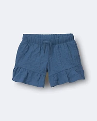 Toddler Girl Ruffle Butterfly Shorts - Ocean