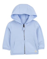 Baby Zip-Up French Terry Hoodie - Blue