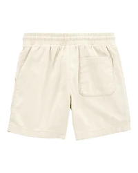 Boys Pull-On Twill Shorts - Khaki