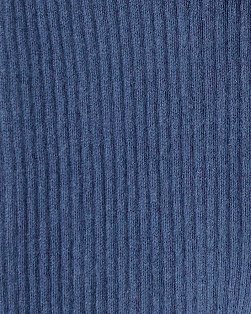 Baby Girl 2-Piece Plaid Short-Sleeve Outfit Set - Blue