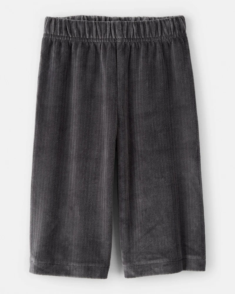 Baby Girl DayDream Fleece Ruffle Sleeve Bow Top & Rib Pant Set