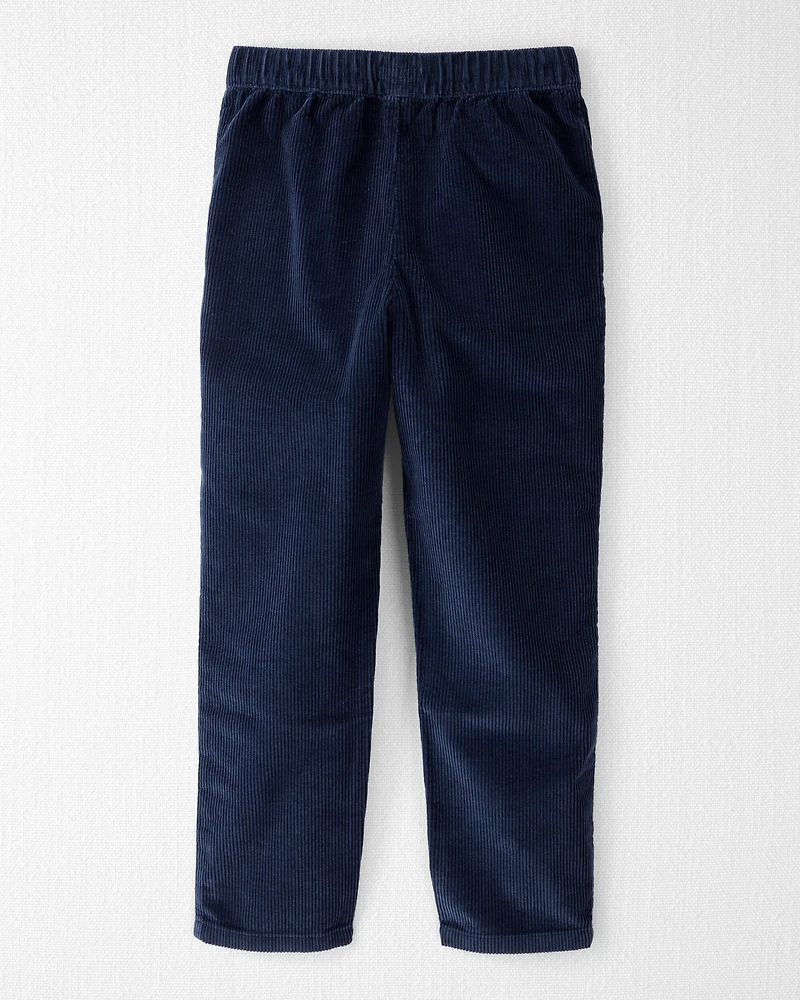 Kid Organic Cotton Corduroy Drawstring Pants