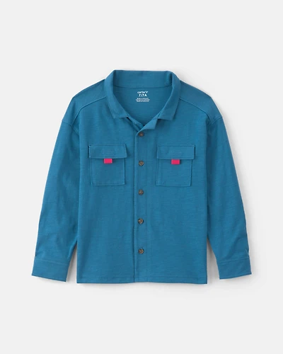 Boys Button-Down Shirt - Blue