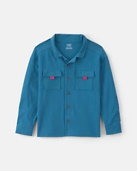 Boys Button-Down Shirt - Blue