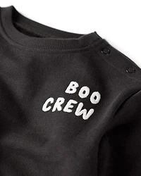 Baby Organic Cotton 'Boo Crew' French Terry Bubble