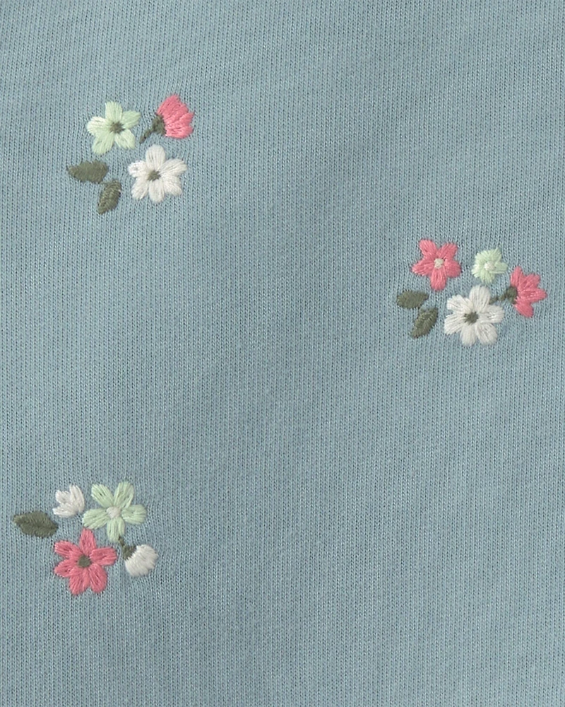 Baby Girl 3-Piece Floral French Terry Layering Set - Blue