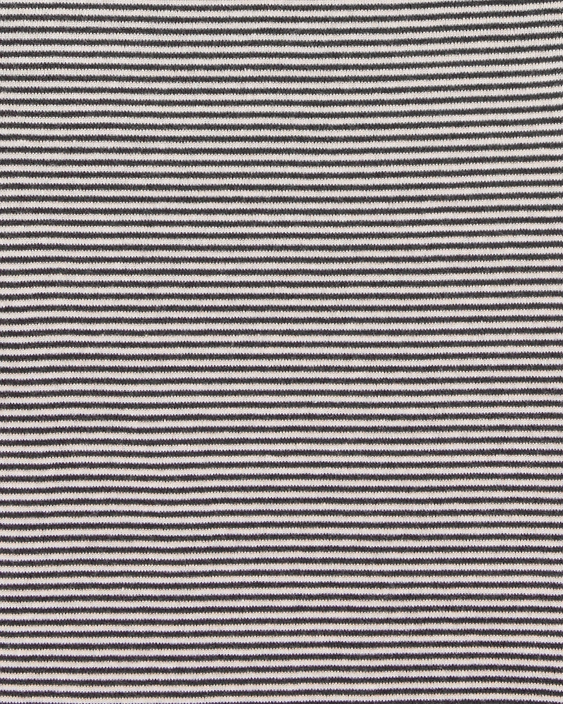 Baby Girl 5-Pack Striped Butterfly Short-Sleeve Cotton Bodysuits