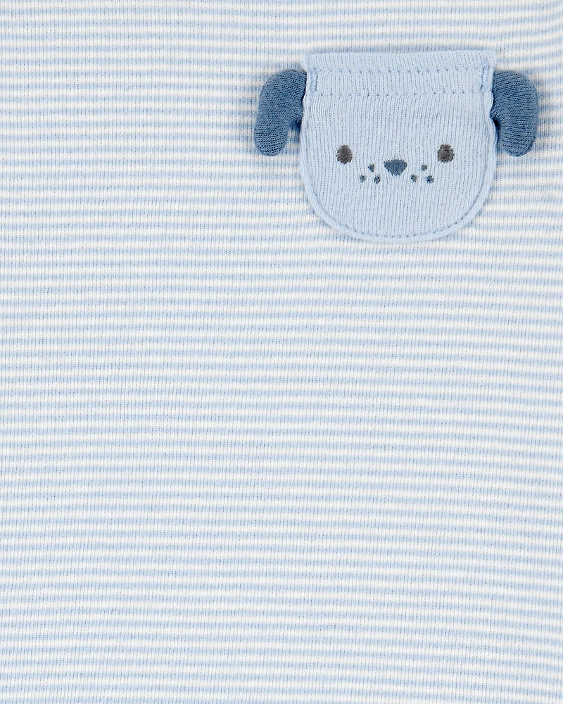 Baby 4-Piece Puppy Print Outfit Set