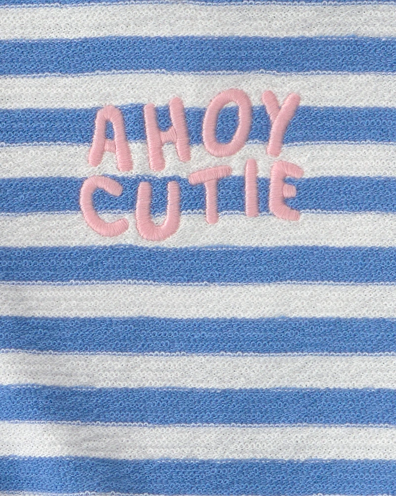 Baby Girl 2-Piece Top & Short Set - Blue